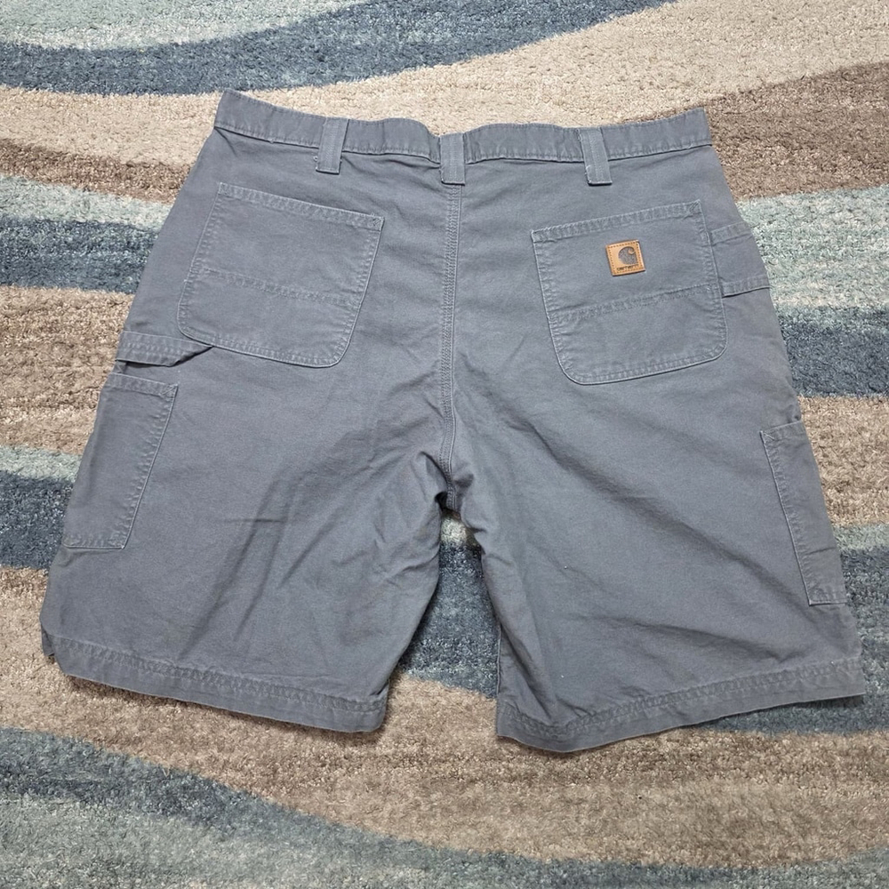 Vintage 90’s Carhartt Gray Canvas Carpenter Shorts Size 42